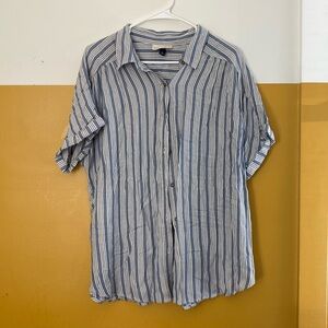Universal Thread Loose Fit, Short Sleeve Button-Up
